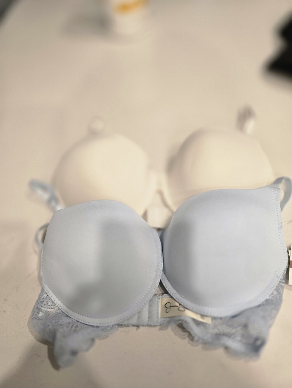 Jessica Simpson Light Blue Lace Push-Up Bra